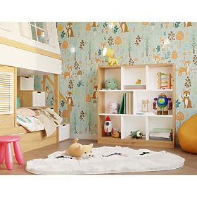 Regál Fiesta 8P DUB ARTISAN / BÍLÁ