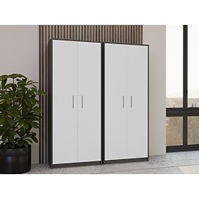 Regál Oliv 2D ANTRACIT BÍLÁ