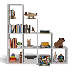 Regál Step 4X4 BÍLÝ