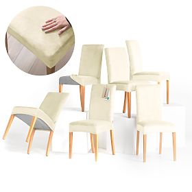 RESTILO potah na pohovku SENTO barva krémová hladký klasický styl