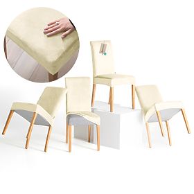 RESTILO potah na pohovku SENTO barva krémová hladký klasický styl