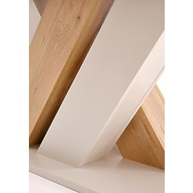 Rozkládací stůl BRANDON 160-200/90 cm kašmír/dub cremona (2p=1ks)