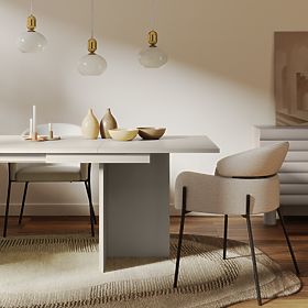 Rozkládací stůl Jose 140-200 cm, obdélníkový, kašmírový