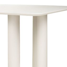 Rozkládací stůl Loa 140-200 cm, buková dýha, kašmírový, bukové dřevo, zaoblený