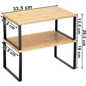 Sada 2 bambusových polic GINGER, Halmar