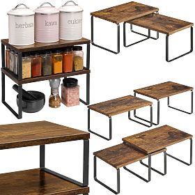 Sada 2 bambusových polic GINGER RUSTIC