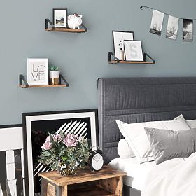 Sada 3 loftových polic SIRIN černá