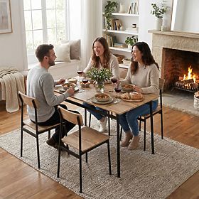 Sada nábytku do jídelny kuchyně stůl + 4 židle MALMO ModernHome, MODERNHOME