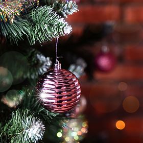 Sada vánočních ozdob Lila/Rose 208 ks