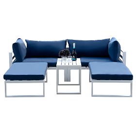 Sada zahradního nábytku SANTO bílá, Halmar