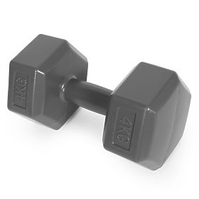 Šestihranné činky sada 2x4 kg závaží na cvičení fitness šedé ModernHome