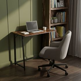 Skládací počítačový stůl 80x45 cm stolek pod laptop loft starožitný ořech ModernHome