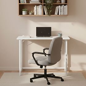Skládací počítačový stůl 80x45 cm stolek pod notebook bílý ModernHome, MODERNHOME