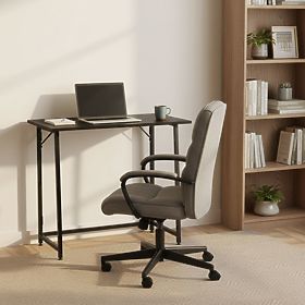 Skládací počítačový stůl 80x45 cm stolek pod notebook černý ModernHome