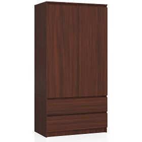 SKŘÍŇ S 90 cm 2 DVEŘE 2 ZÁSUVKY PK WENGE