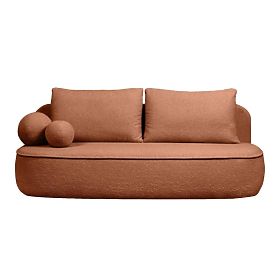 Sofa s funkcí spaní a úložným prostorem Bella měděná, boucle