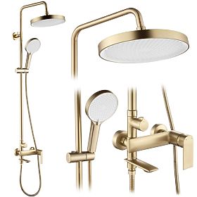 Sprchová sada Rea Veneta Zlatý Kartáčovaný, Rea