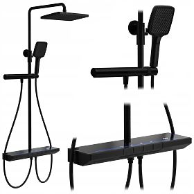 Sprchová sada s termostatem REA Pedro Černá, Rea