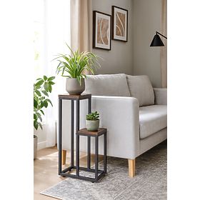 Stojan na květiny stojací stojan na květiny ozdoby 2 police loft ModernHome