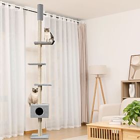 STROPNÍ ŠKRABADLO PRO KOČKY ŠEDÉ P70374