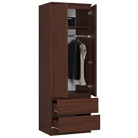 SZAFA STAR S 60 cm 2 DRZWI 2 SZUFLADY WENGE