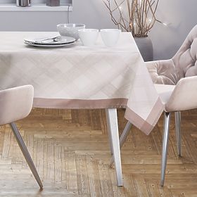 Ubrus MILLUZA krémová metalizovaná klasický motiv 140x300 ameliahome