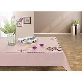 Ubrus OLD COLLECTIONS barva béžová vyšívaný rostlinný motiv 30x45 decor tephani