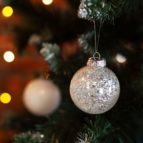 Vánoční ozdoby bílé 30ks sysd1688-057