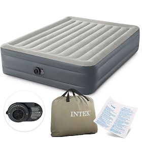 Velká nafukovací matrace 203x152 cm s vestavěnou pumpou INTEX 64126, INTEX