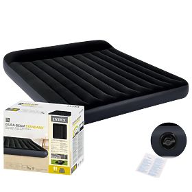 Velká nafukovací matrace pro dva 203x183x25 cm postel s opěrkou INTEX 64144, INTEX