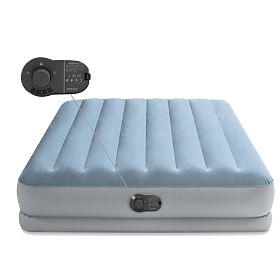Velká nafukovací matrace pro dvě osoby 203x152x36 cm s vestavěnou elektrickou pumpou postel INTEX 64, INTEX