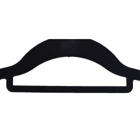 Velurový věšák Maxi sada 10 ks - černý