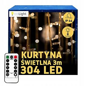 Venkovní závěs 304 LED s dálkovým ovládáním, Tutumi