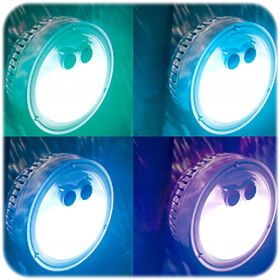 Vícebarevná LED lampa na baterie do SPA INTEX 28503