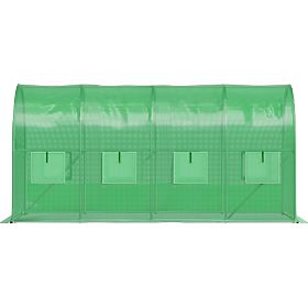 Zahradní fóliový tunel skleník 6x3x2 m 18 m² kovový rám UV fólie