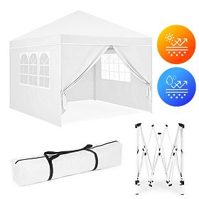 Zahradní pavilonový stan 3x3 m automaticky rozkládací + 4 boční stěny MultiGarden, MultiGarden