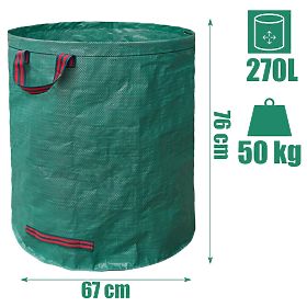 Zahradní pytel FORKIS velký pevný 270L
