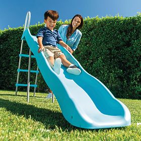 Zahradní skluzavka pro děti 244 cm velká ocel plast INTEX 44107, INTEX