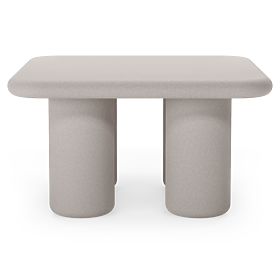 Zahradní stolek Vibonis 70 cm, čtvercový, cementový, světle béžový