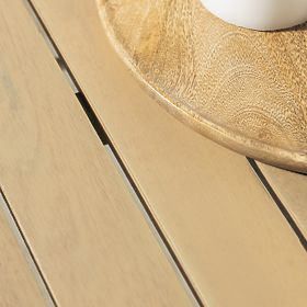 Zahradní stůl Fioli kulatý 100 cm, akátové dřevo FSC, bílý, lectus