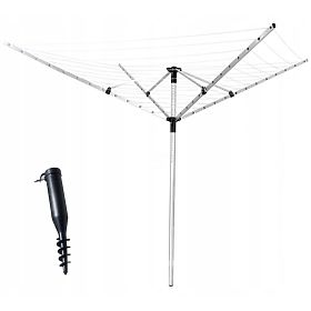 Zahradní sušák na prádlo 260 cm + vrták