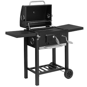 Zahradní uhlíkový gril CARBON černý
