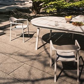 Zahradní židle Marinelli, hliníková, bílá/zelená