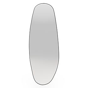 Závěsné zrcadlo v černém rámu Frivatti, 55x150 cm, nepravidelný tvar