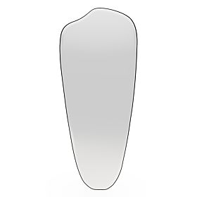 Závěsné zrcadlo v černém rámu Frivatti, 60x140 cm, nepravidelný tvar