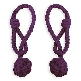 Závěsy - doplňky DAUPHIN barva fialová ameliahome