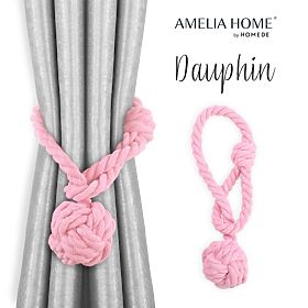 Závěsy - doplňky DAUPHIN barva pudrová růžová ameliahome