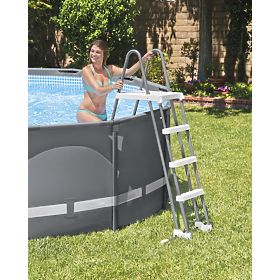 Žebřík k bazénu 122 cm protiskluzové stupně INTEX 28076
